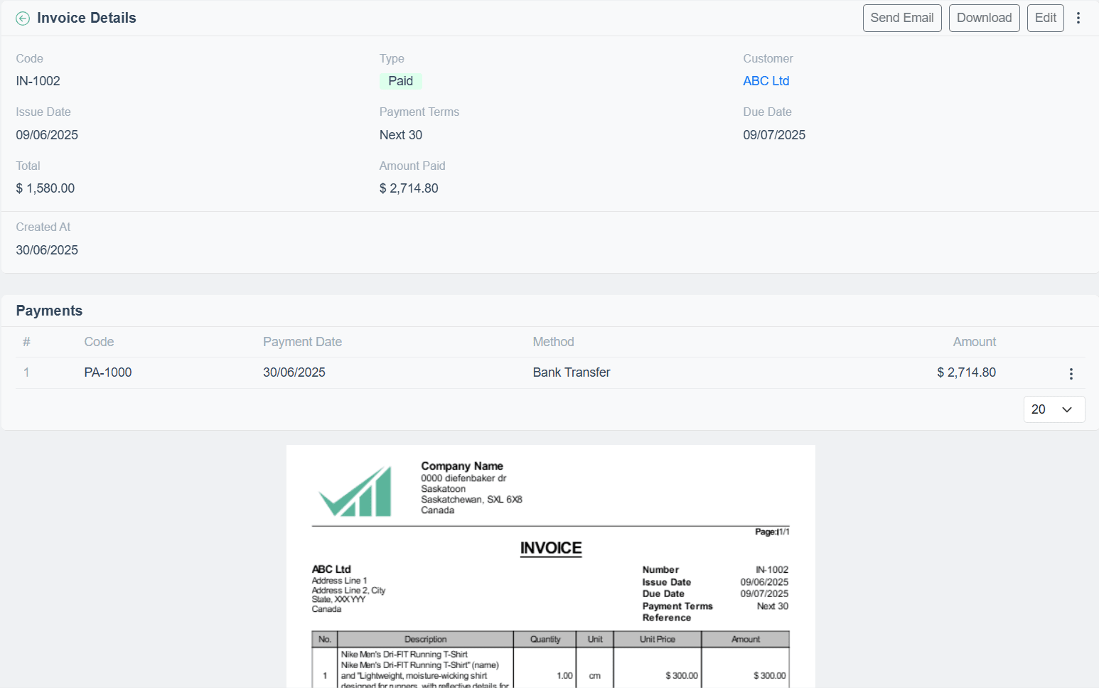 Invoices